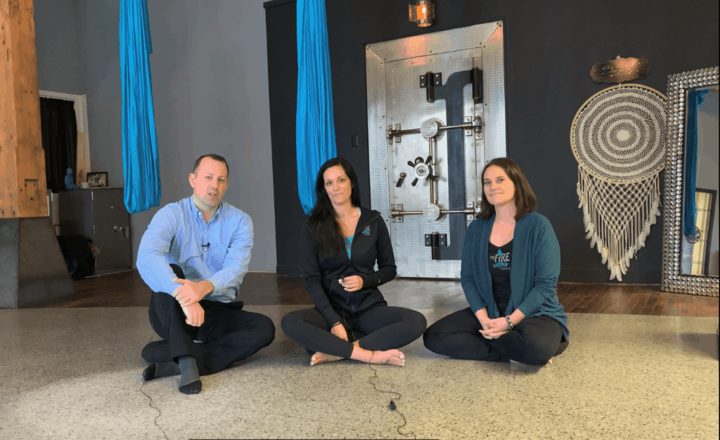 Dr. Carter with Fire Within Yoga